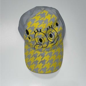 Nickelodeon Spongebob Squarepants Houndstooth Design Cap With Black Glitter